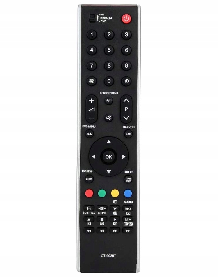 Toshiba CT-90287 čierne diaľkové ovládanie
