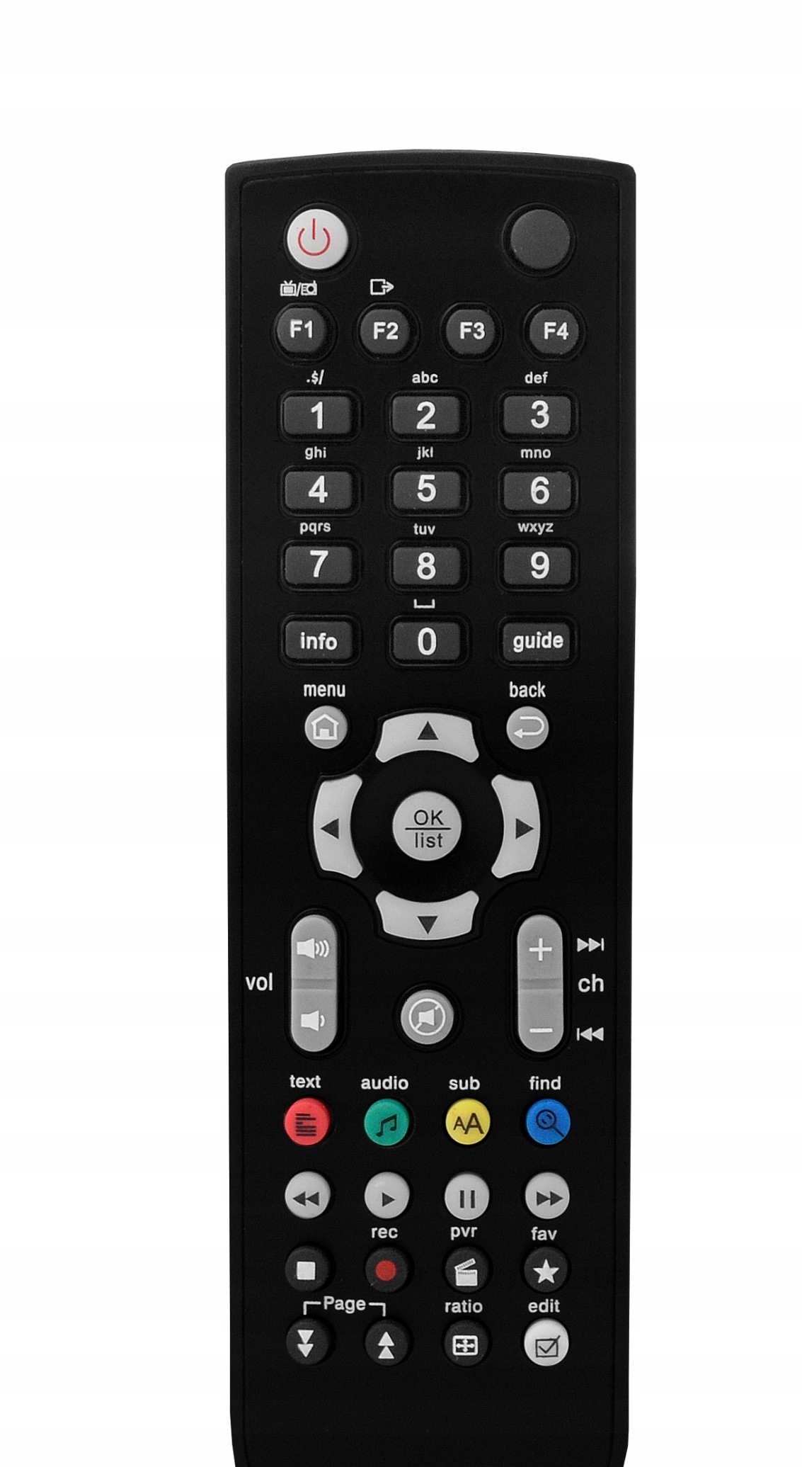 Univerzálne diaľkové ovládanie LAMEX RCU540 BLACK