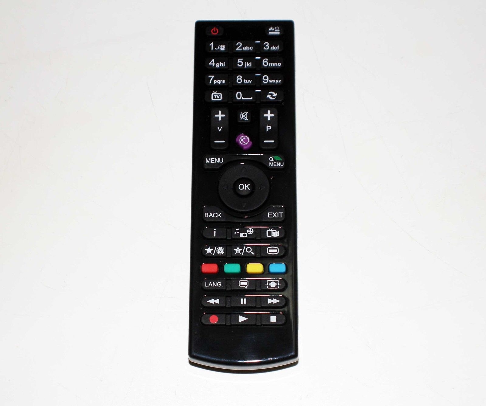 Náhrada pilota LCD LED Hitachi Panasonic Telefunken JVC Hyundai RC4862 RC4870 RC4875 RC4849 BLACK