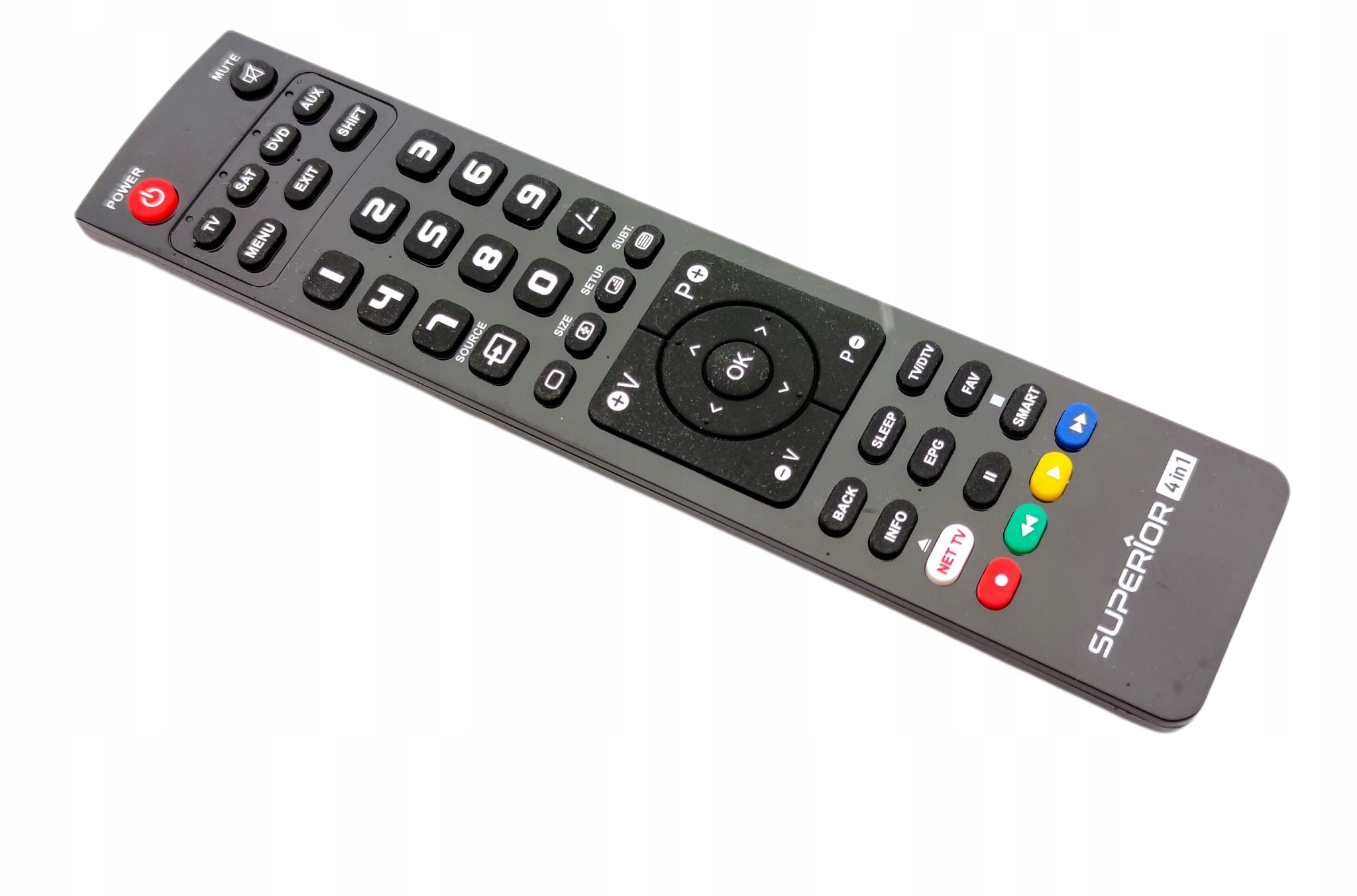 Univerzálny pilot nadriadený 1in1 čierny