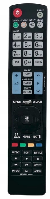 Diaľkové ovládanie LG AKB72914004 IR1631 Kvalita