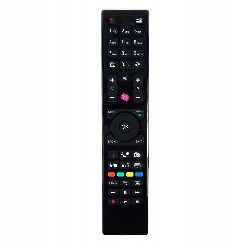 Náhrada pilota LCD LED Hitachi Panasonic Telefunken JVC Hyundai RC4862 RC4870 RC4875 RC4849 BLACK