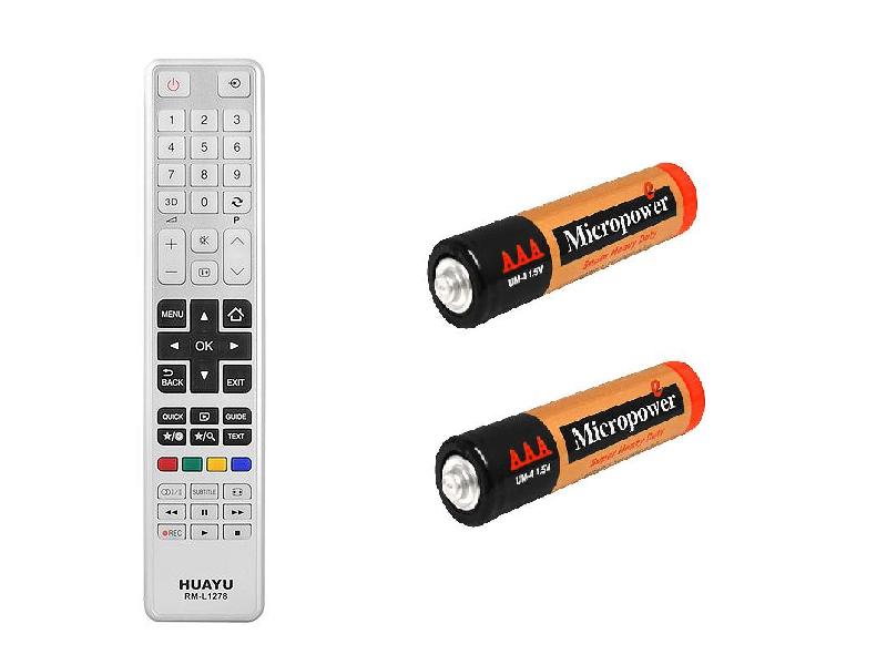 Univerzálne diaľkové ovládanie Toshiba RM-L1278 Striebro