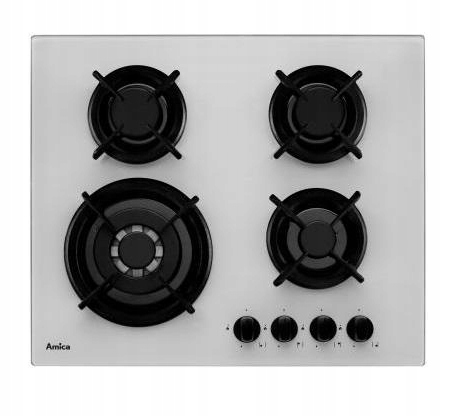 Amica pg6411SRW doska 60cm sklenený plyn