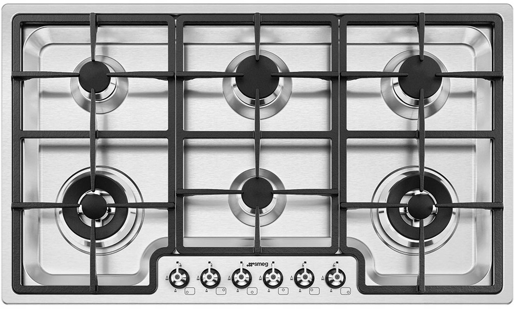 Plynová doska 6 horákov 87 cm SMEG PGF96