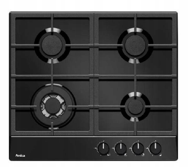 Plynová doska Amica PGA6101APB Black smalt