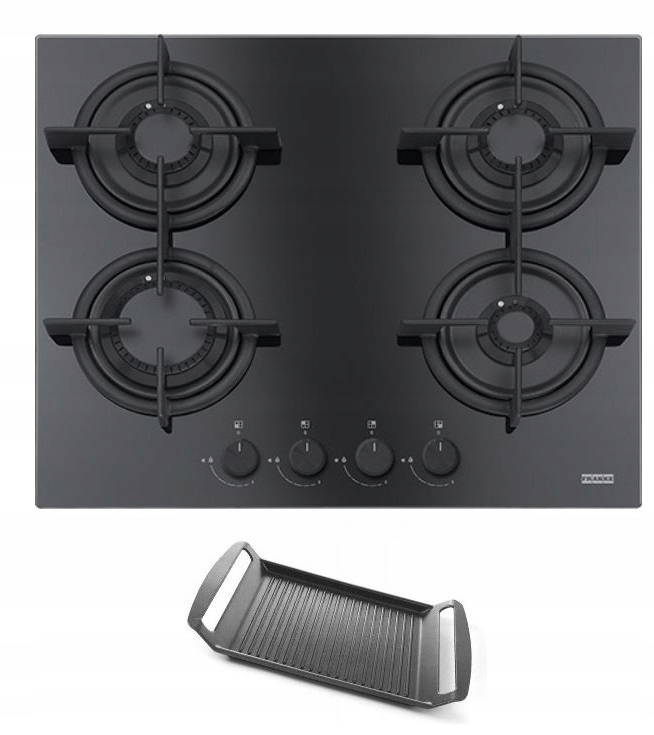 Doska plynu Franke FHCR 604 4G BK C HE + BBQ