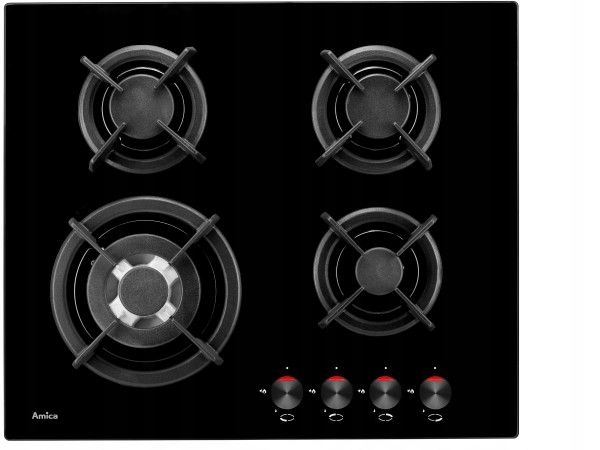 Plynová doska s Wok 60 Amica PG6411SR horák