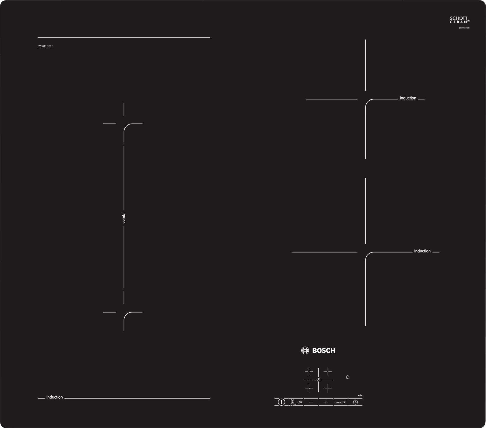 INDUKCIA PC BOSCH PVS611BB1E AHOWLESKO 60CM