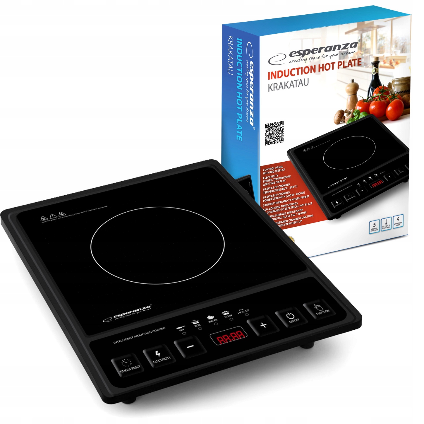 Indukčná doska Elektrický varič 2000W LCD