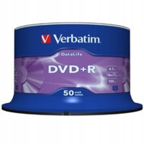DVD Verbatim DVD+R 4,7 GB 50 ks.