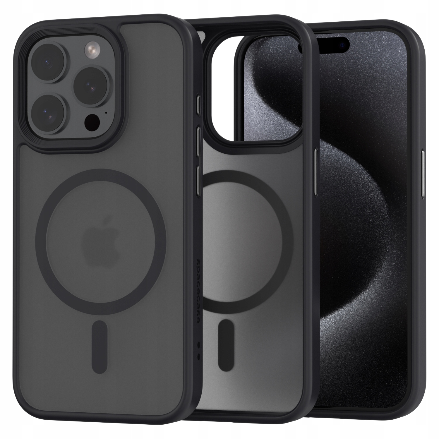 Priestorové zadné puzdro pre Apple iPhone 15 Pro Hybrid Magsafe black