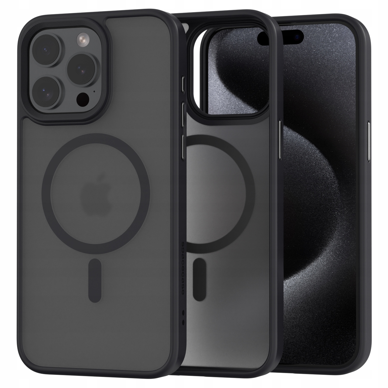 Priestorové zadné puzdro pre Apple iPhone 15 Pro Max Hybrid Magsafe black