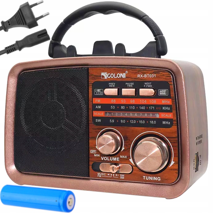 Prenosný kuchynský rádio retro fm Bluetooth USB SD