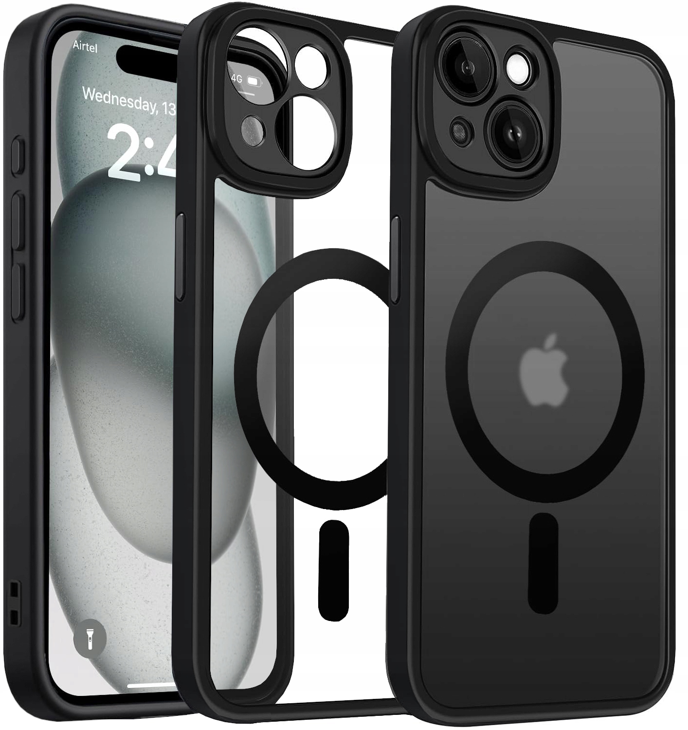 Zadná strana TeleProtector pre Apple iPhone 15 Acrylic black