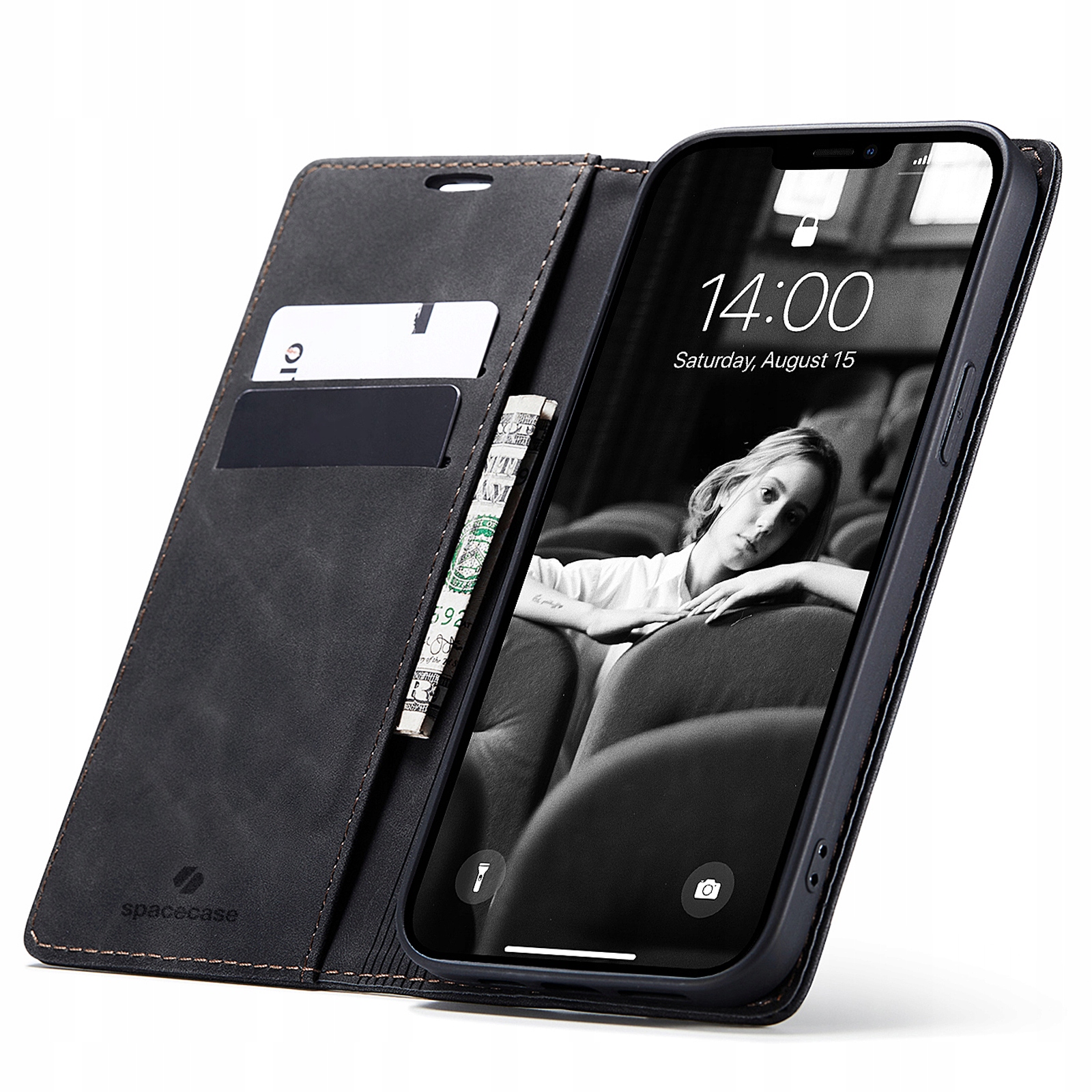 Flipové puzdro Zaps pre Apple iPhone 13 Case čierne