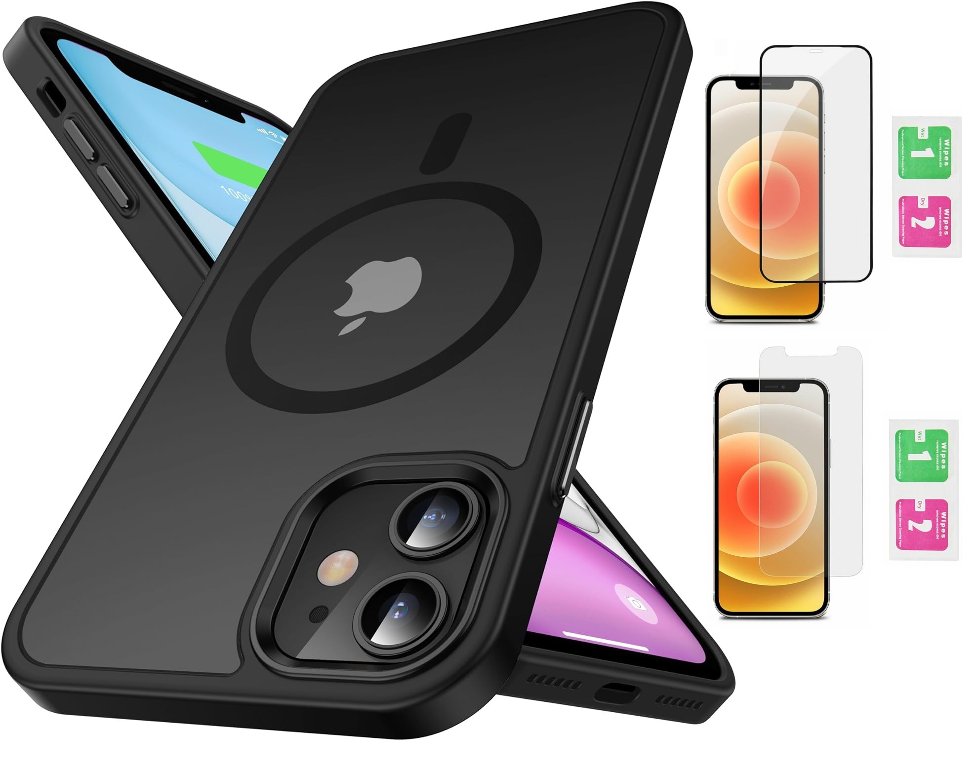BOU chrbty pre Apple iPhone 12/ iPhone 12 PRO MagSafe Matte black