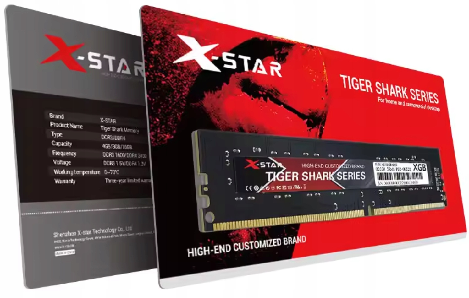 RAM DDR3 X-Star 8 GB 1600 10
