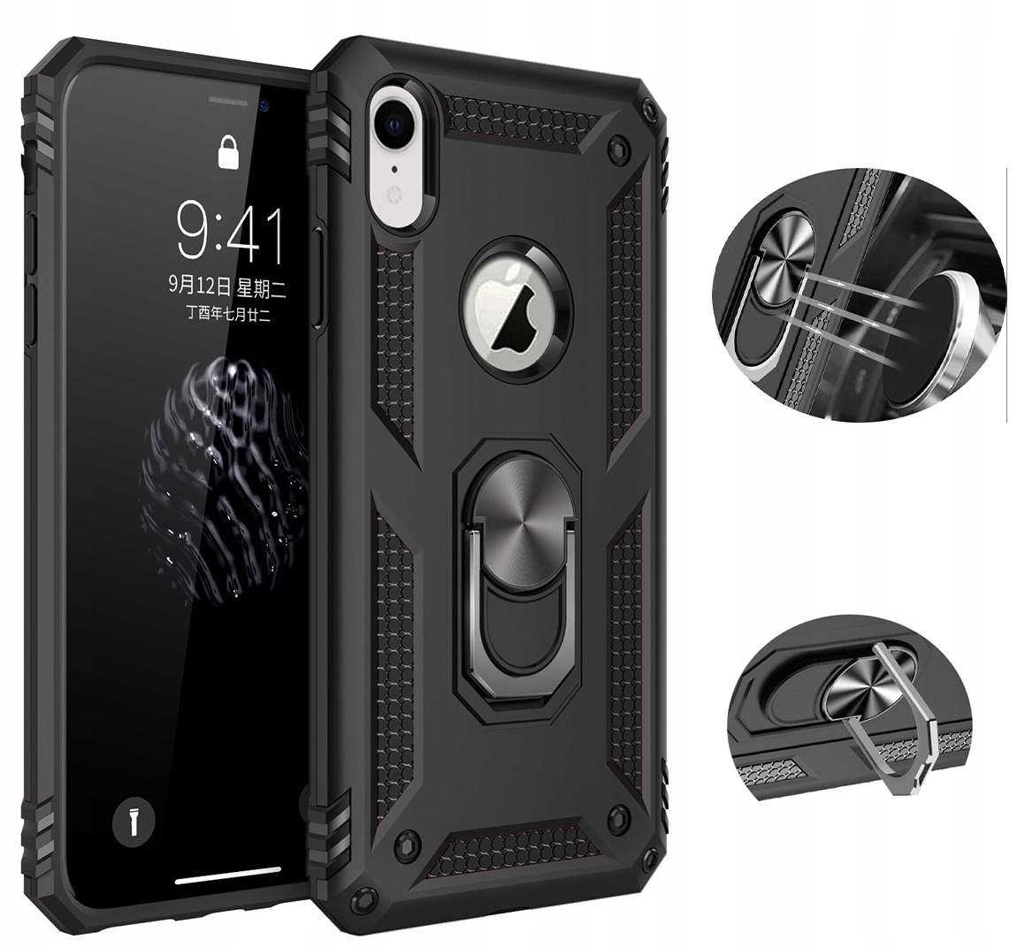 NTX chrbty pre Apple iPhone xr čierne