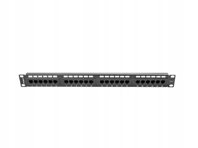 Patch panel Lanberg PPU6-1024-B čierny 1U