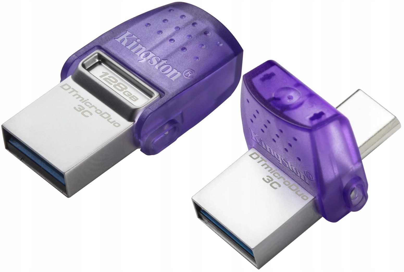 Pendrive Kingston Data Traveler 128 GB USB 3.0, USB 3.1 typ C fialový