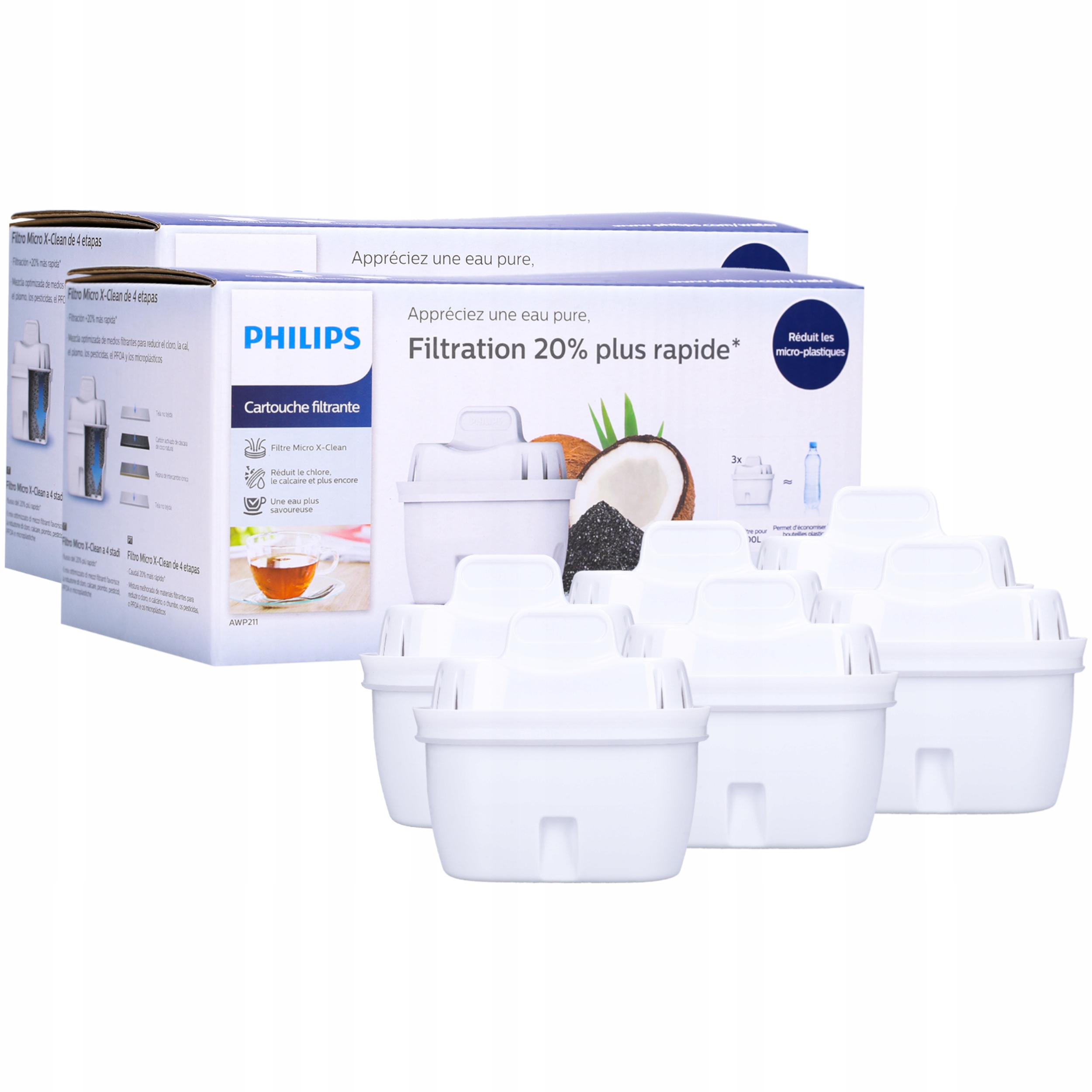 Filtračná vložka do džbánu Philips AWP212/10 6 ks.