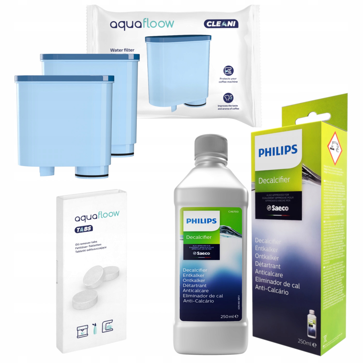 2× Vodný filter do kávovaru AquaFloow AF04, modrý + 2 ďalšie produkty