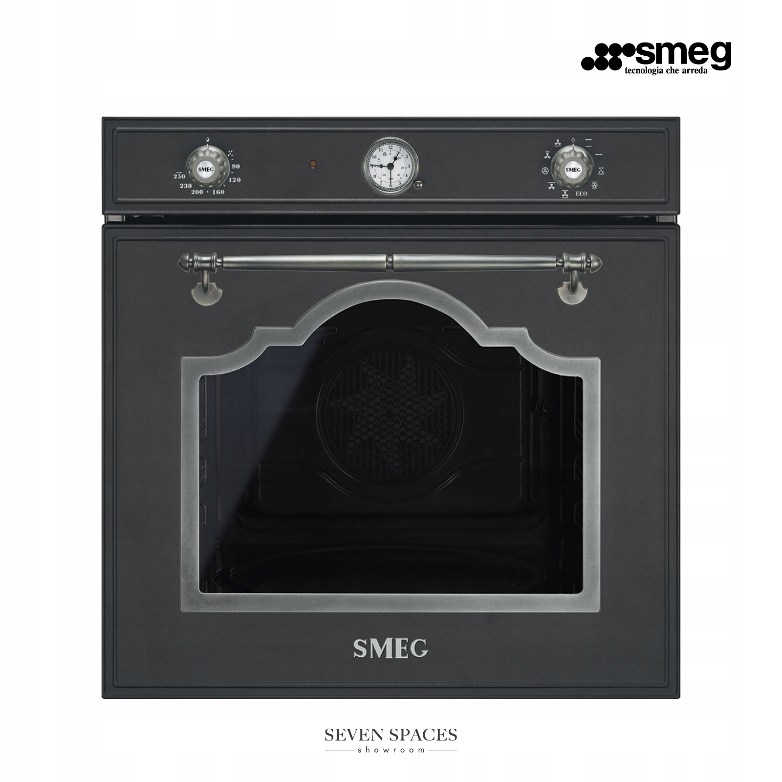 Elektrická rúra SMEG SF750AS Antracyt 70L
