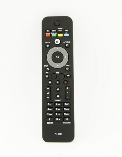 Pilotné náhradné televízor LED LED LCD PLASMA Philips RC4707 RCPF02E09B RCPF02E099 Z 19pfl do 52pfl čiernej čiernej farby