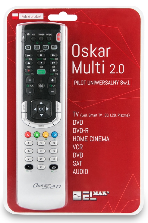 Univerzálny pilot Elmak Oskar Multi 2.0 Striebro