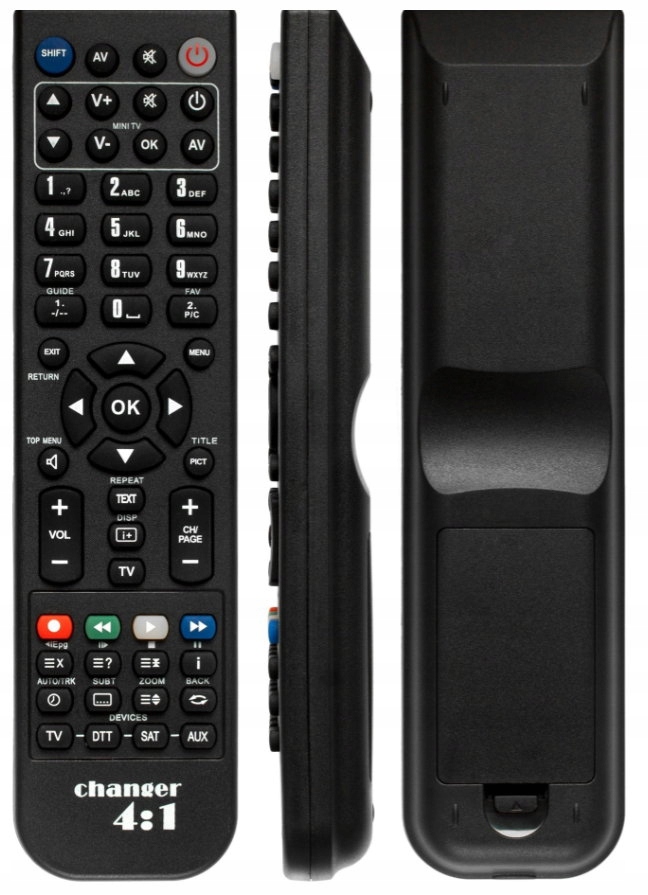 Universal Pilot Rccreator Changer 4in1 čierny