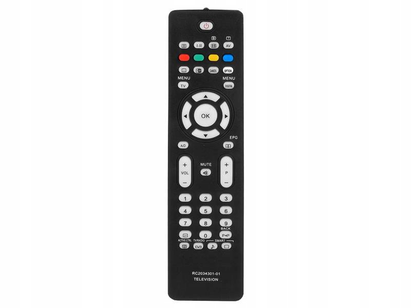 Náhradná televízna plazma LCD LED SMART RC2034301/ 01 PFL PFP 47PFL5522D 42PFP5532D 20HF5335D/ ČIERNA