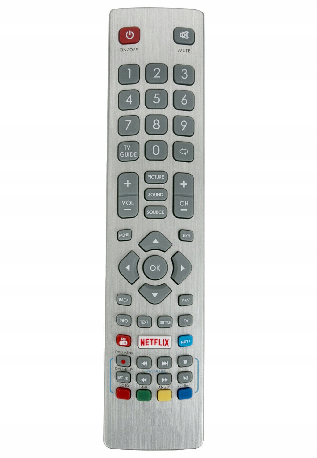 Sharp Aquos Freeview Netflix Smart Ir Silver Dramo Control