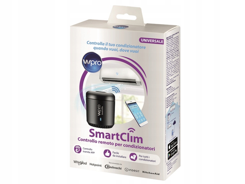 Univerzálny pilot whirlpool smartcim čierny