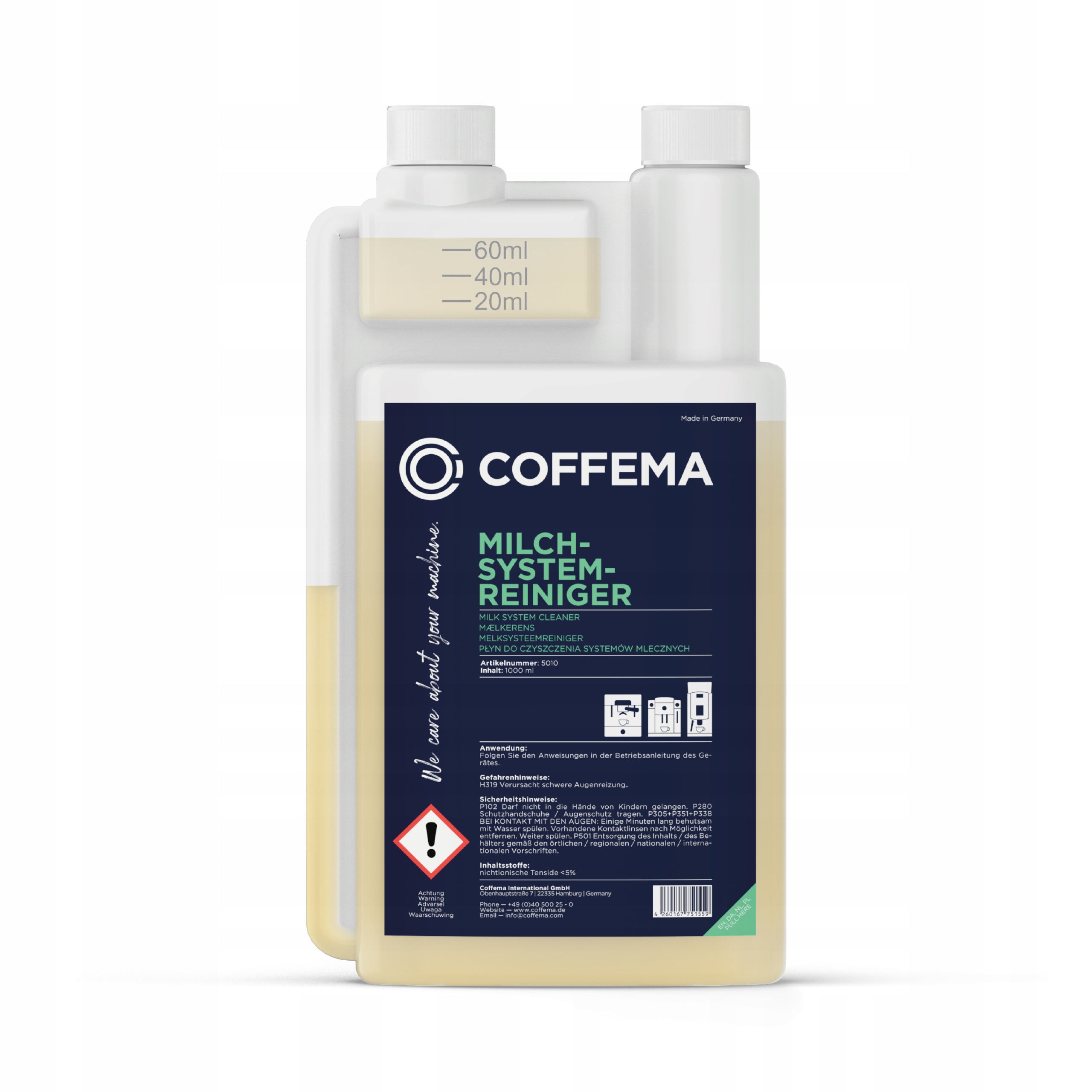 Čistiaca tekutina pre systém cappuccino capmmma 1000 ml