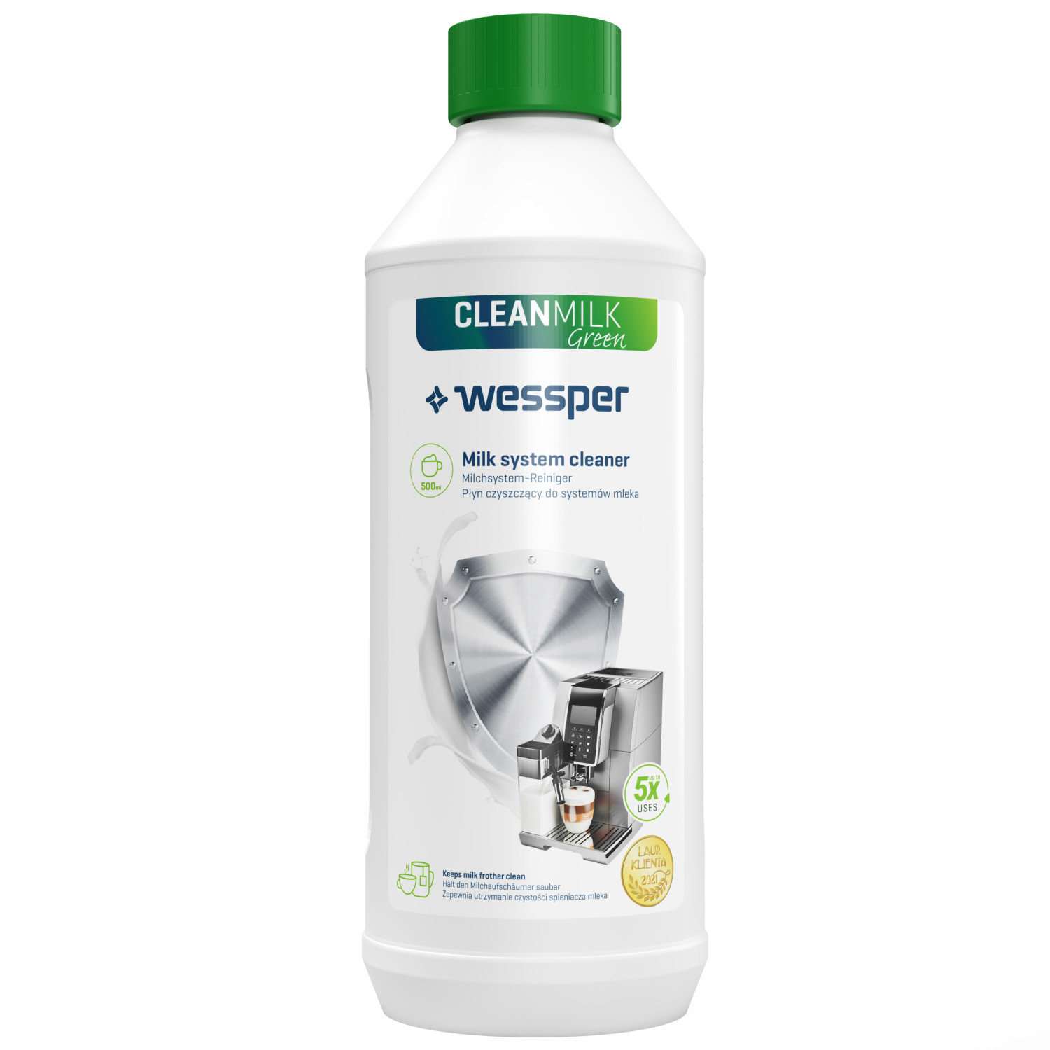 Čistiaci prostriedok FOZEPER WESPER CLEANMILK WES110-GREEN 0,5 L