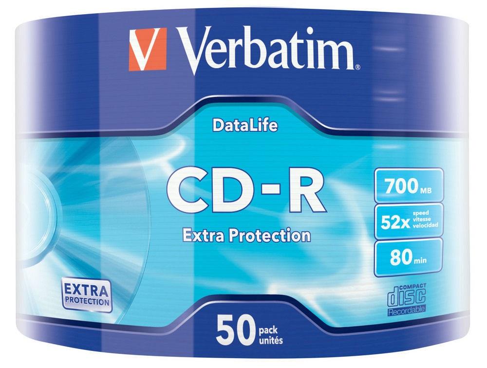Verbatim CD-R 700MB 52x spindle 50ks Extra Protection