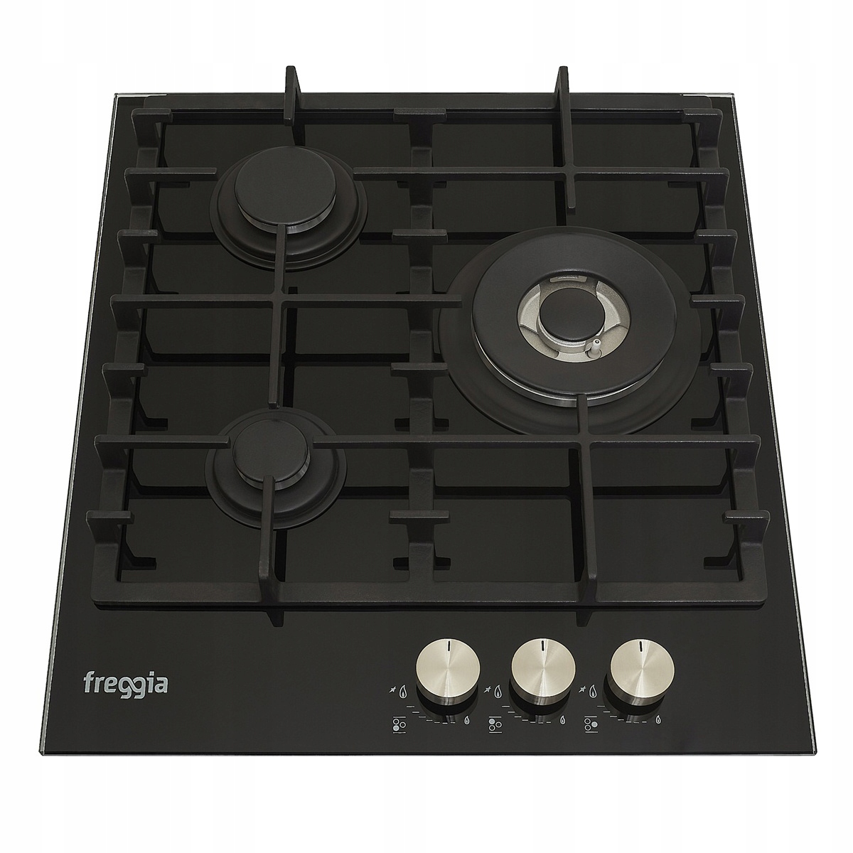 Doska plynu 45cm Freggia HCG430VGTB čierne sklo