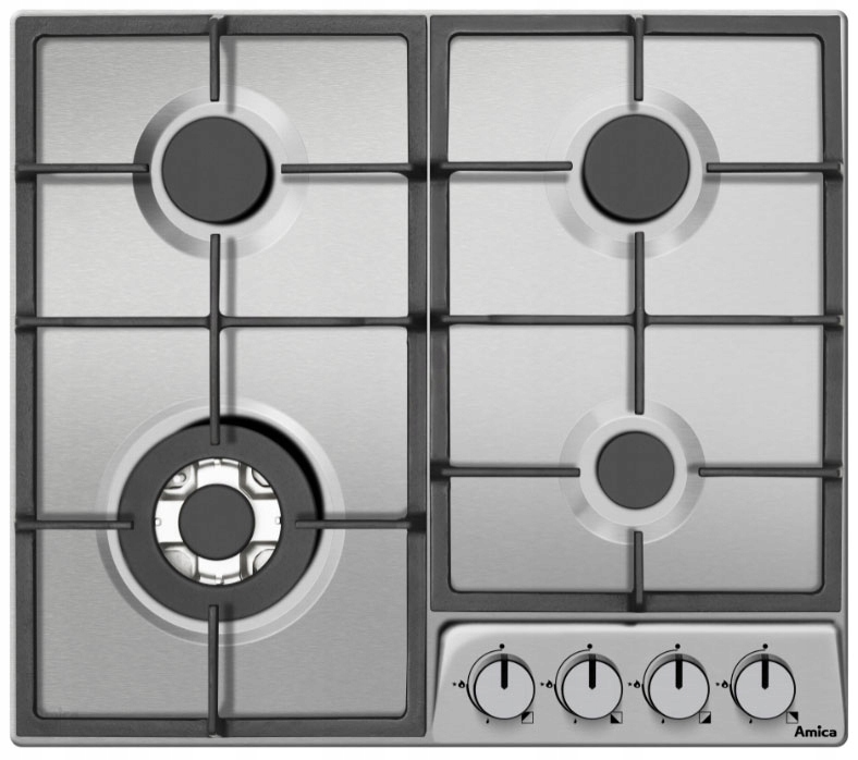 Plynová doska AMICA PGD6101APR INOX 4 horáky 59 cm