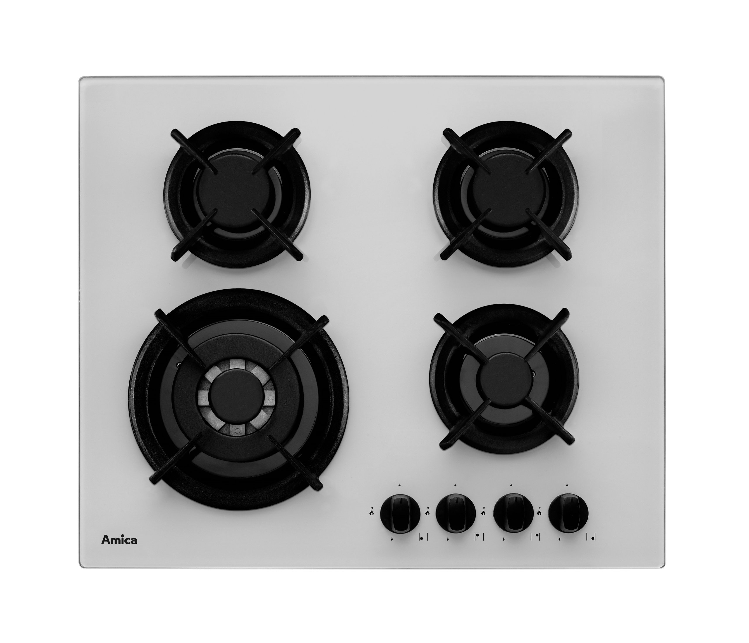 Amica PG6411SRW 60cm doska plynu 60 cm biele sklo