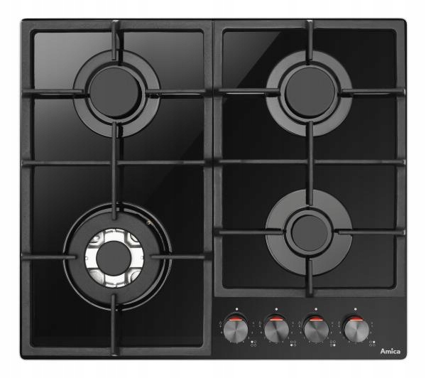Amica PGCD6101APFB sporák horáky 4 Black