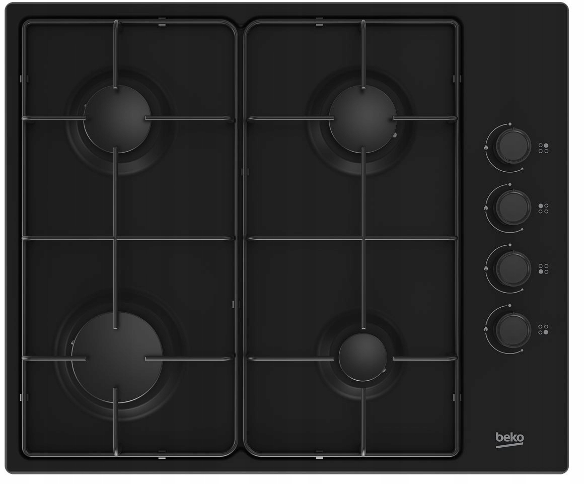 BEKO HIBG64120SB Gasboards 4 Fields Black Steel