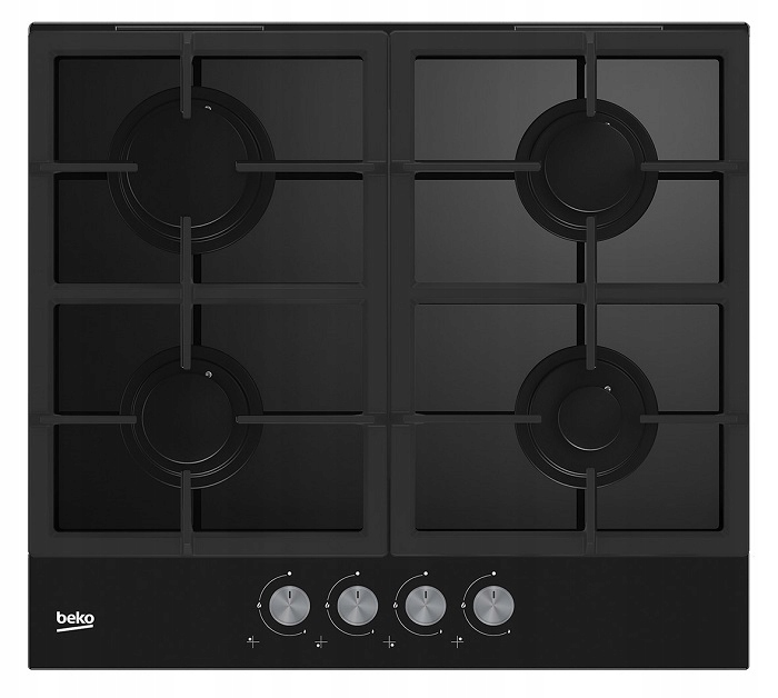 Beko Hilg6425s Plynové dosky Čierne sklo 7.4KW