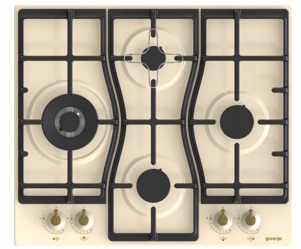 Gorenje GW6D41Cli Gas Plate Retro Wok Ivory Hit