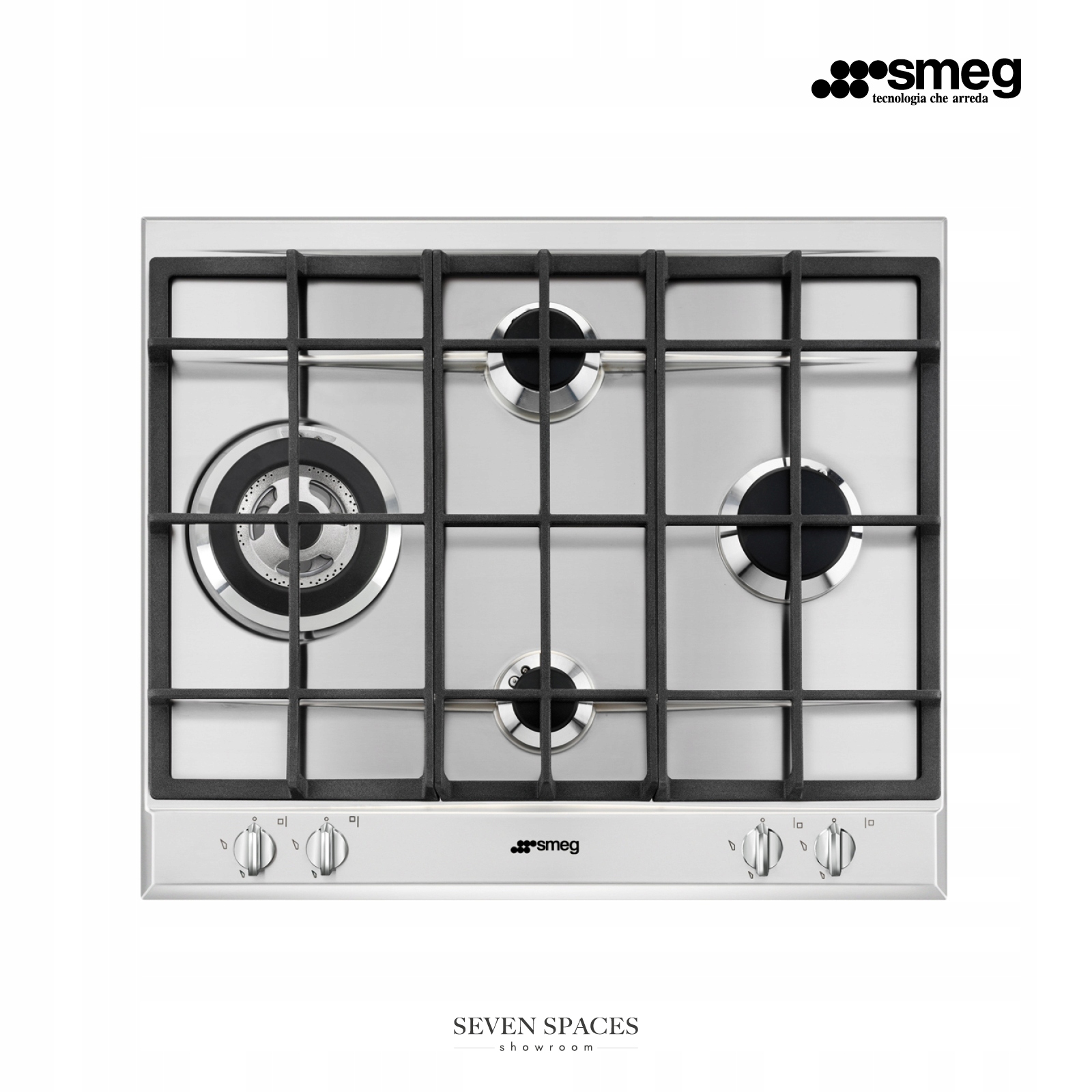 SMEG P261XGH Plynová doska Brúsená oceľ