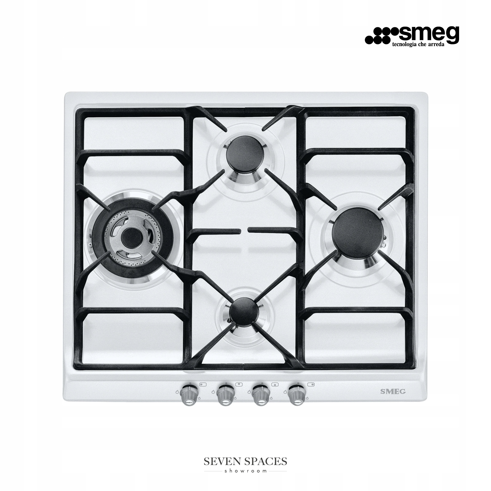 Plynová doska SMEG SR764BS biela