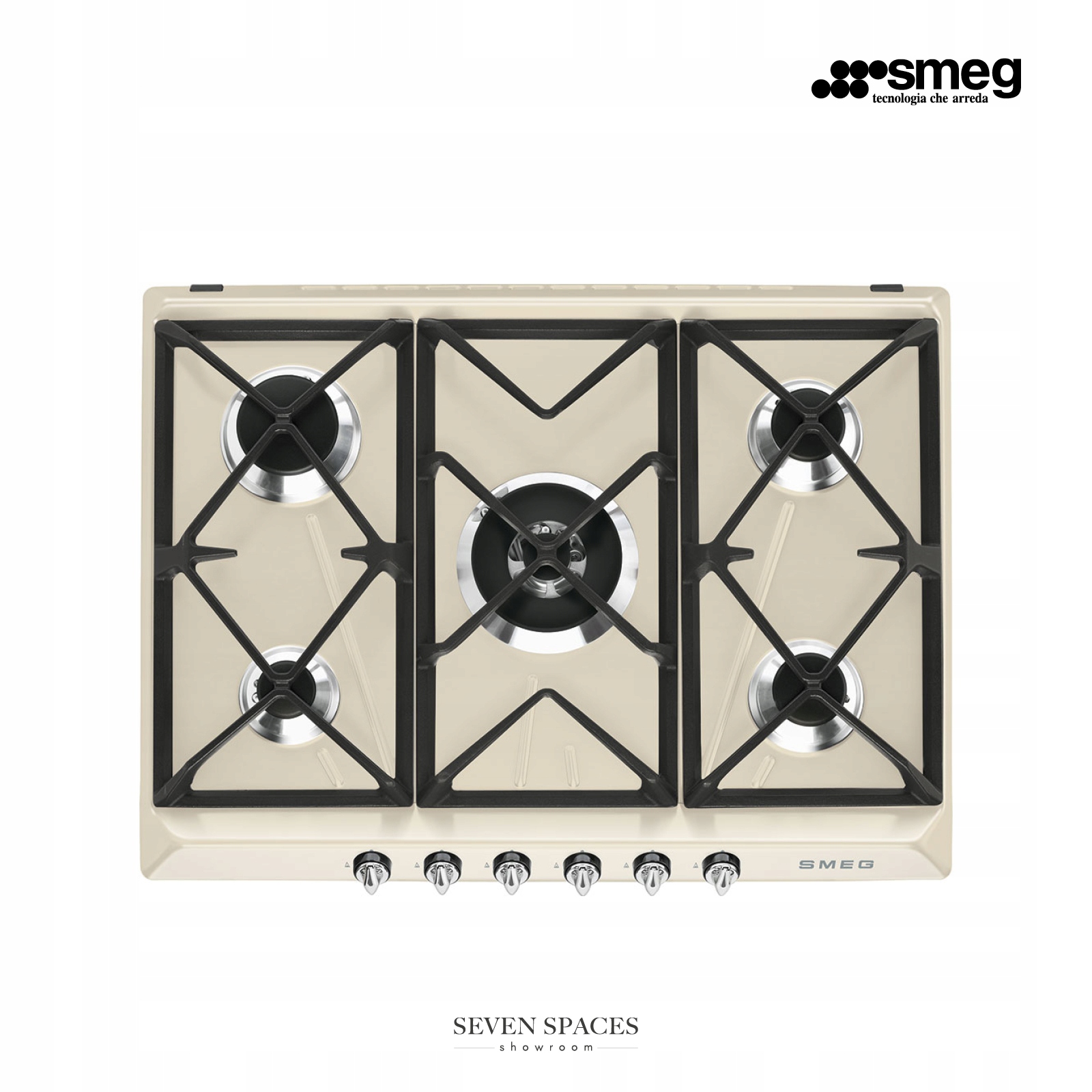 SMEG SR975PGH doska plynu krém