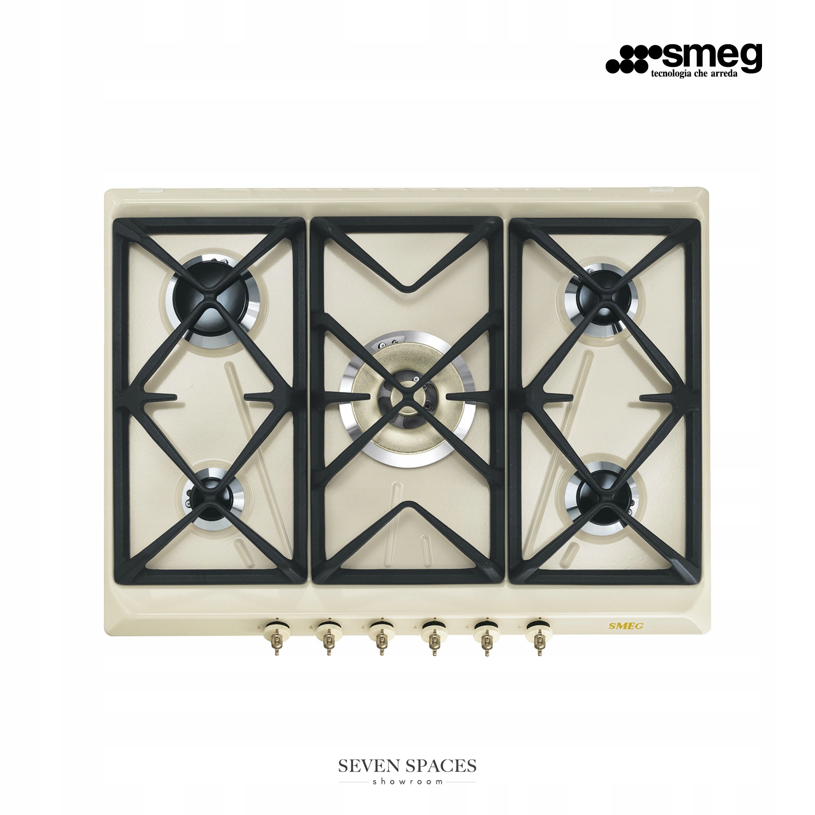 Smeg HOB SRV876POGH Cream
