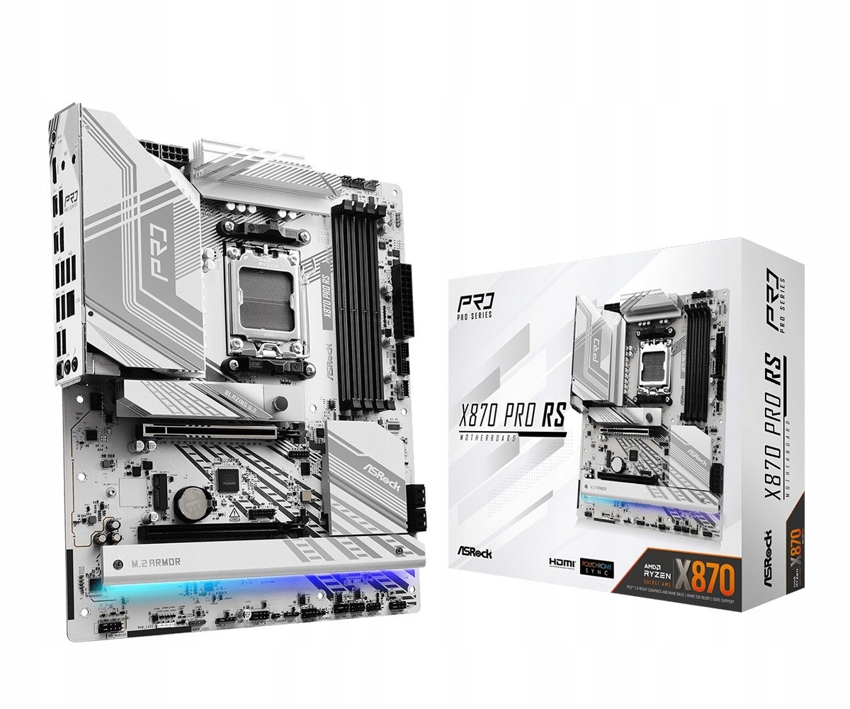 Základná doska ASrock X870 PRO RS, AMD X870 DDR5, M.2, USB4, AM5, ATX