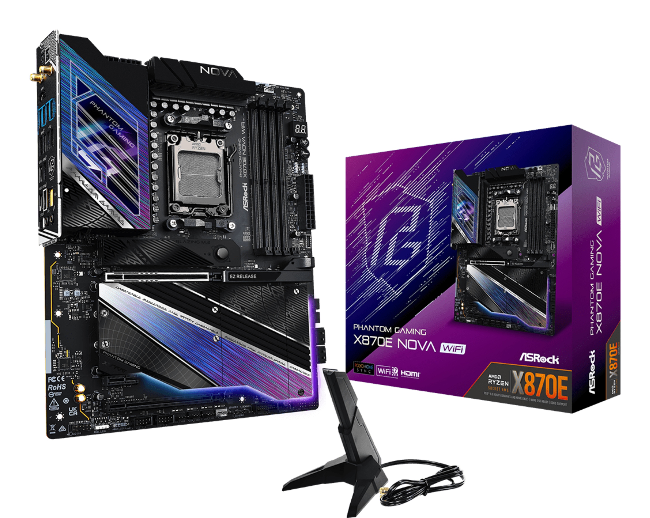 Základná doska ATX ASRock X870E NOVA WIFI
